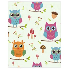 Forest Seamless Pattern With Cute Owls Drawstring Bag (small) by Apen