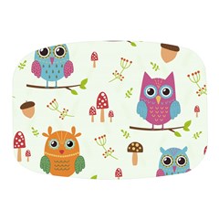 Forest Seamless Pattern With Cute Owls Mini Square Pill Box by Apen