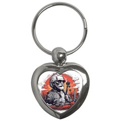 Ai Generator T Hirt Design Key Chain (heart) by Shahriya