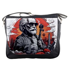 Ai Generator T Hirt Design Messenger Bag by Shahriya