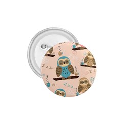 Seamless Pattern Owls Dream Cute Style Pajama Fabric 1 75  Buttons by Apen