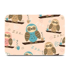 Seamless Pattern Owls Dream Cute Style Pajama Fabric Plate Mats by Apen