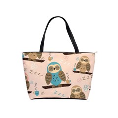 Seamless Pattern Owls Dream Cute Style Pajama Fabric Classic Shoulder Handbag by Apen