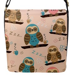 Seamless Pattern Owls Dream Cute Style Pajama Fabric Flap Closure Messenger Bag (s) by Apen