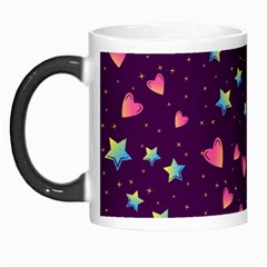 Colorful Stars Hearts Seamless Vector Pattern Morph Mug by Apen