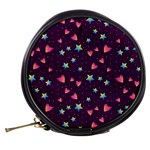 Colorful Stars Hearts Seamless Vector Pattern Mini Makeup Bag Back