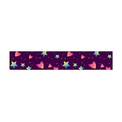 Colorful Stars Hearts Seamless Vector Pattern Premium Plush Fleece Scarf (mini) by Apen