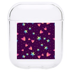 Colorful Stars Hearts Seamless Vector Pattern Hard Pc Airpods 1/2 Case by Apen