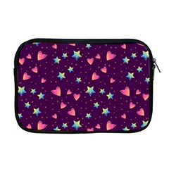 Colorful Stars Hearts Seamless Vector Pattern Apple Macbook Pro 17  Zipper Case by Apen