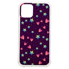 Colorful Stars Hearts Seamless Vector Pattern Iphone 12 Mini Tpu Uv Print Case	 by Apen