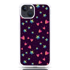 Colorful Stars Hearts Seamless Vector Pattern Iphone 13 Tpu Uv Print Case by Apen