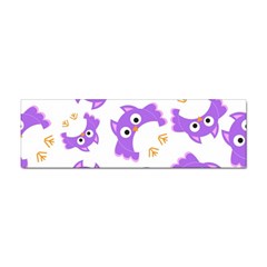 Purple Owl Pattern Background Sticker (bumper) by Apen