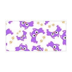 Purple Owl Pattern Background Yoga Headband by Apen