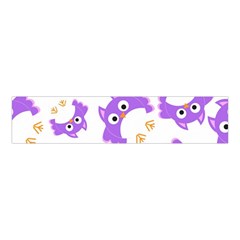 Purple Owl Pattern Background Velvet Scrunchie by Apen