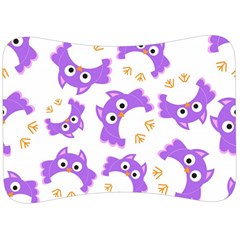 Purple Owl Pattern Background Velour Seat Head Rest Cushion by Apen