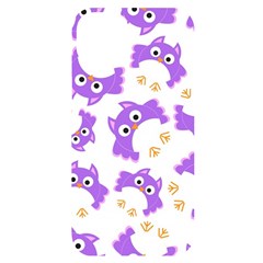 Purple Owl Pattern Background Iphone 14 Plus Black Uv Print Case by Apen