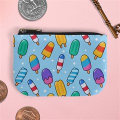 Cute Kawaii Ice Cream Seamless Pattern Mini Coin Purse by Apen