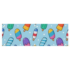 Cute Kawaii Ice Cream Seamless Pattern Banner And Sign 6  X 2 