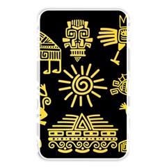 Maya Style Gold Linear Totem Icons Memory Card Reader (rectangular) by Apen