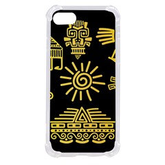 Maya Style Gold Linear Totem Icons Iphone Se by Apen