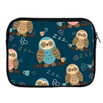 Seamless Pattern Owls Dreaming Apple iPad 2/3/4 Zipper Cases Front