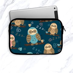 Seamless Pattern Owls Dreaming Apple Ipad Mini Zipper Cases by Apen