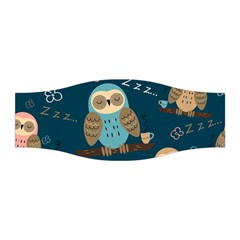 Seamless Pattern Owls Dreaming Stretchable Headband by Apen