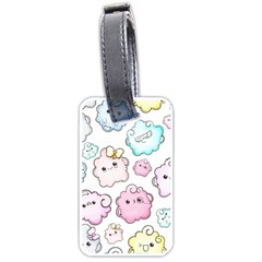 Cute Doodle Cartoon Seamless Pattern Luggage Tag (one Side) by Apen