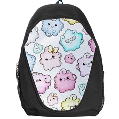 Cute Doodle Cartoon Seamless Pattern Backpack Bag by Apen