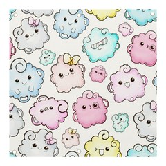 Cute Doodle Cartoon Seamless Pattern Banner And Sign 3  X 3  by Apen