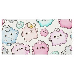 Cute Doodle Cartoon Seamless Pattern Banner And Sign 8  X 4  by Apen