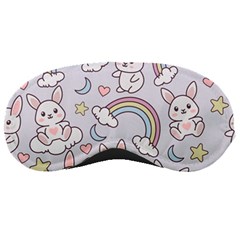 Seamless Pattern With Cute Rabbit Character Sleep Mask by Apen