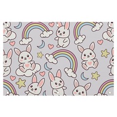 Seamless Pattern With Cute Rabbit Character Banner And Sign 6  X 4  by Apen