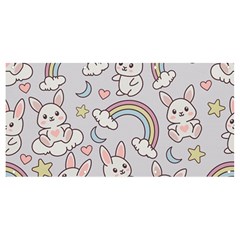 Seamless Pattern With Cute Rabbit Character Banner And Sign 8  X 4  by Apen