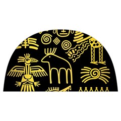 Golden Indian Traditional Signs Symbols Anti Scalding Pot Cap by Apen