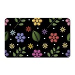 Embroidery Seamless Pattern With Flowers Magnet (Rectangular) Front