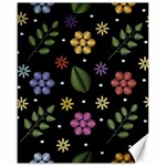 Embroidery Seamless Pattern With Flowers Canvas 16  x 20  15.75 x19.29  Canvas - 1