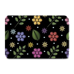 Embroidery Seamless Pattern With Flowers Plate Mats