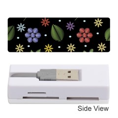 Embroidery Seamless Pattern With Flowers Memory Card Reader (Stick)