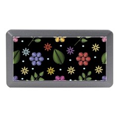 Embroidery Seamless Pattern With Flowers Memory Card Reader (Mini)