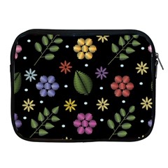 Embroidery Seamless Pattern With Flowers Apple iPad 2/3/4 Zipper Cases