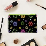 Embroidery Seamless Pattern With Flowers Cosmetic Bag (XS) Back