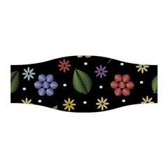 Embroidery Seamless Pattern With Flowers Stretchable Headband by Apen