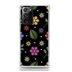 Embroidery Seamless Pattern With Flowers Samsung Galaxy Note 20 Ultra TPU UV Case