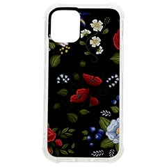 Floral Folk Fashion Ornamental Embroidery Pattern Iphone 12 Mini Tpu Uv Print Case	 by Apen