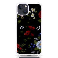 Floral Folk Fashion Ornamental Embroidery Pattern Iphone 13 Tpu Uv Print Case by Apen