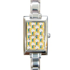 American Golden Ancient Totems Rectangle Italian Charm Watch by Apen