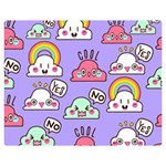 Cloud Seamless Pattern Premium Plush Fleece Blanket (Medium) 60 x50  Blanket Front