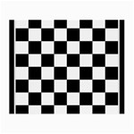 Chess Board Background Design Small Glasses Cloth (2 Sides) Back