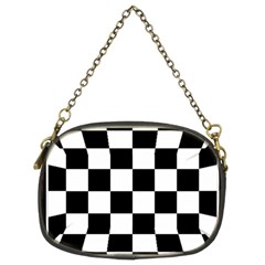 Chess Board Background Design Chain Purse (two Sides) by Apen